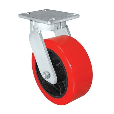 Durastar Caster 8x3 Swvl Fork, 8x3 Extreme Heavy Duty Polyurethane/Steel Wheel 91CS830EX25K-04